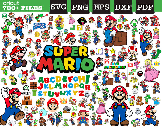 700+ Mario svg bundle, super mario png, SVG for cricut, mario kart svg, mario bros svgpng, Layeref files, mario font svg files, Instant Download - VartDigitals